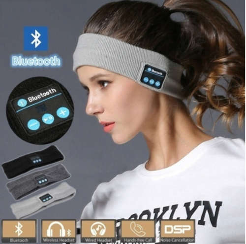 Fashion Sports Bluetooth Music Headband Knit Sleeping Headwear Headset Headphone Speaker