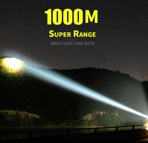 Super Bright Outdoor Handheld Portable USB Rechargeable Flashlight Torch Searchlight Multi-function