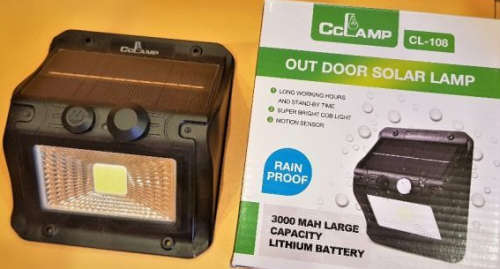 CcLamp CL-108 OUTDOOR SOLAR LAMP