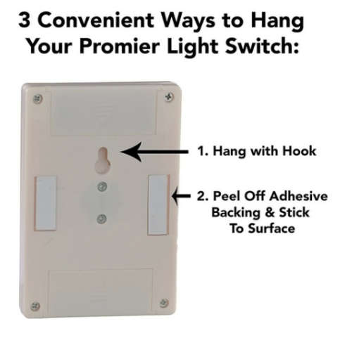 3W LED Switch Lights Wireless Cordless Under Cabinet Closet Kitchen Night Light