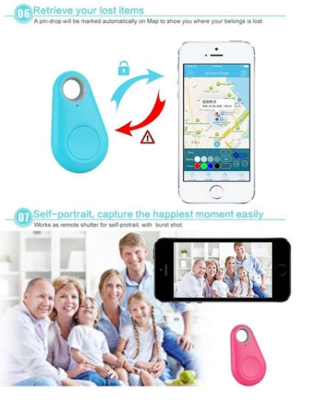 Mini Bluetooth GPS Tracking Finder Device Tag Pet Key Child Car Tracker Locator