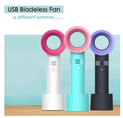 Handheld Mini USB Rechargeable Portable Bladeless Fan