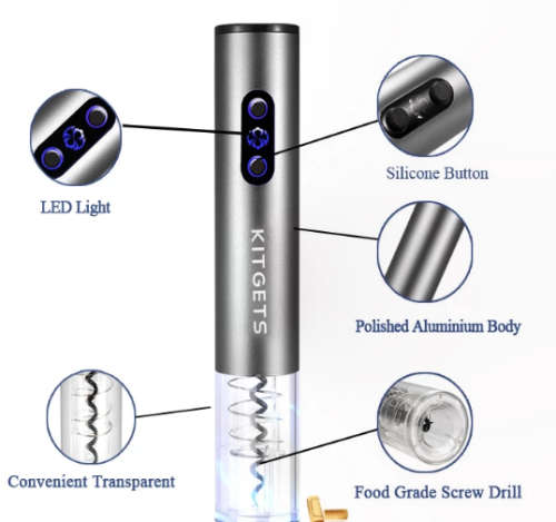 Electric Wine Opener Gift Set