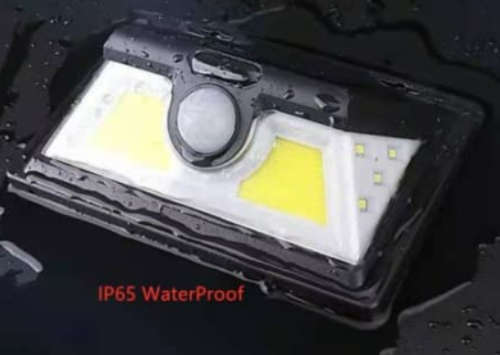 Solar Motion Sensor Wall Light 44COB Leds Plus 8 Leds