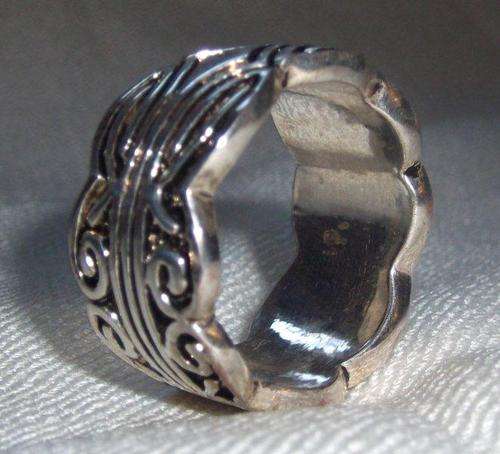 Chunky Handcrafted Silver Ring, 925 Silver