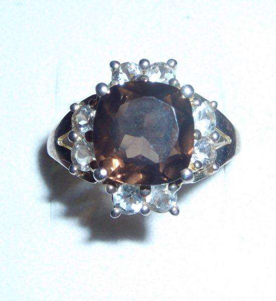 3.3ct Smokey Quartz, 925 Silver