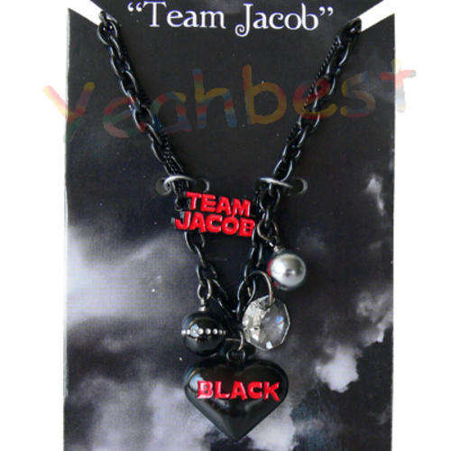 Twilight eclipse Team Jacob Double Chain Charm Necklace