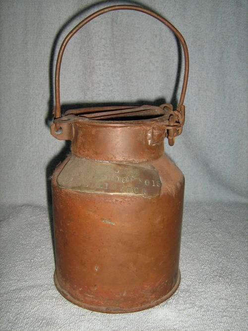 Brass milk can