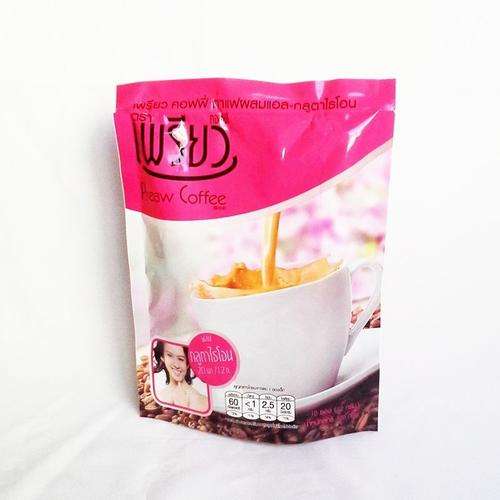 Preaw Coffee Instant Glutathione 3in1 Sugar 0% SLIM &WHITENING 1x10sachets