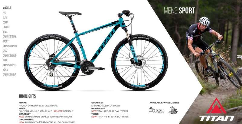 2017 Titan 29er Sport (FREE Shipping in SA!)