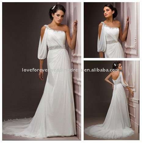 Custom made wedding dress