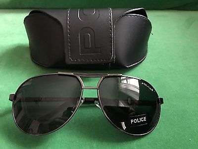 Brand New - Police Sunglasses - Polarized - Anti UV - Incl Case & Cleaning Cloth - Black