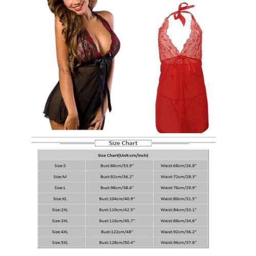 Sexy Lingerie Floral Sleepwear Lace Wire Free G-string Underwear Nightwear