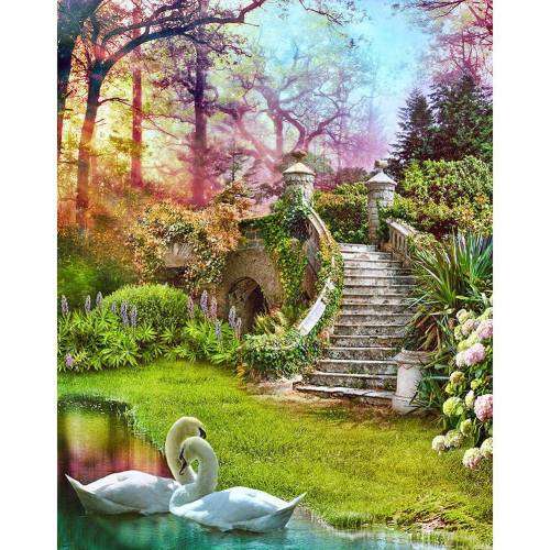 5D DIY FULL DRILL DIAMOND PAINTING BY NUMBER - FANTASY BRIDGE