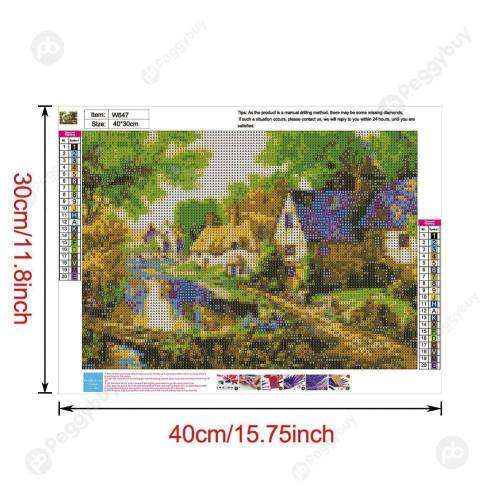 5D DIY FULL DRILL DIAMOND PAINTING BY NUMBER - COTTAGE LIFE