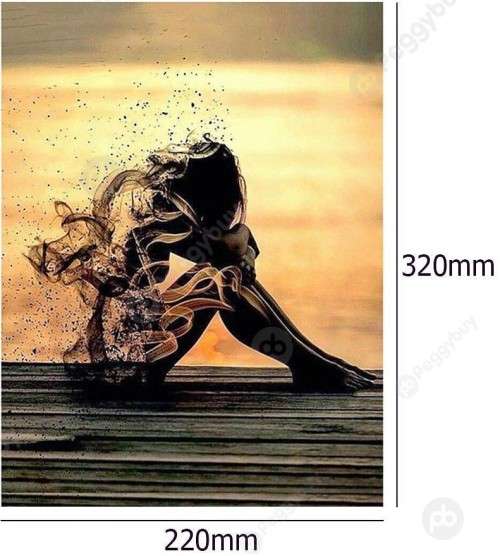 5D DIY FULL DRILL DIAMOND PAINTING BY NUMBER - BLOWN AWAY