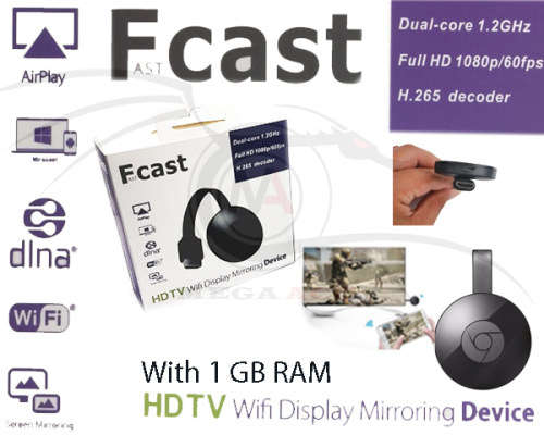 FCast-  Chromecast 2nd Gen with DLNA,Airplay WIFI display mirroring device