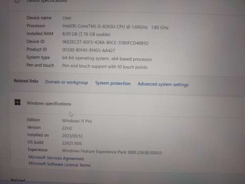 DELL LATITUDE-  2-IN-1 Touch Screen - Core i5 8th Gen - 8GB RAM - 256 SSD