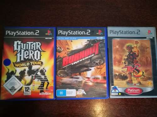 Playstation 2 Bundle - 2 x PS2 Consoles ++ Guitar Hero World Tour Bundle ++ 2 games
