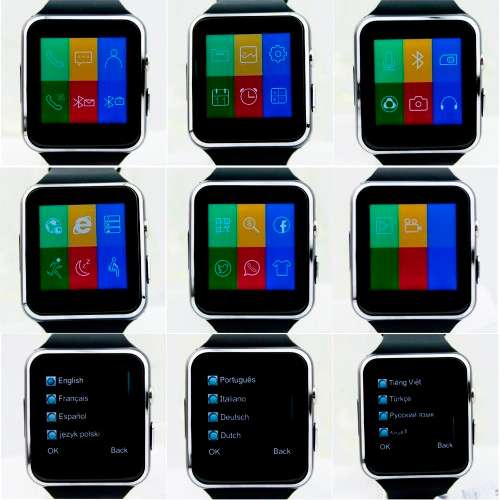 X6 Curved Screen Smart Watch - Black or White