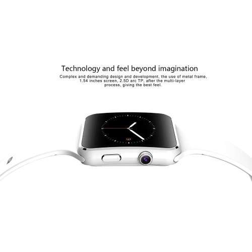 X6 Curved Screen Smart Watch - Black or White