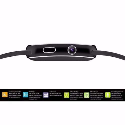 X6 Curved Screen Smart Watch - Black or White