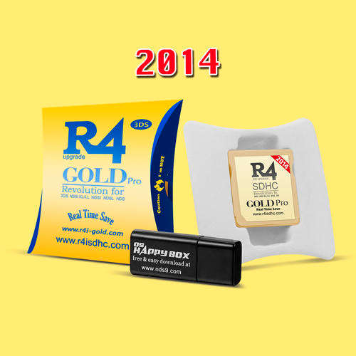 2014 R4i sdhc GOLD Pro Flash Card for 3DS /2DS 9.2 Console (V1.4.5 Dsi/DsiLL/XL/DSL). IN STOCK.