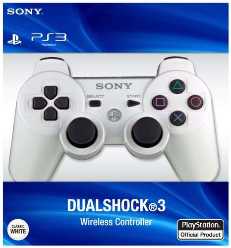 PS3 White Dual Shock Control - New