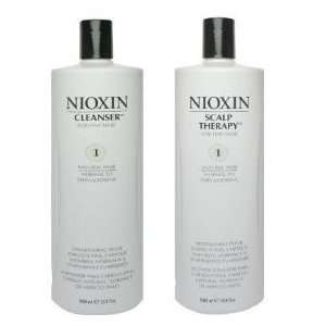 NIOXIN System 1 Cleanser & Scalp Therapy Duo Set (1 Litre)