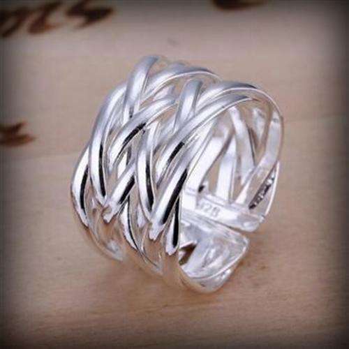 ROPE RING IN 925 SOLID SILVER SIZE 8**In Stock**