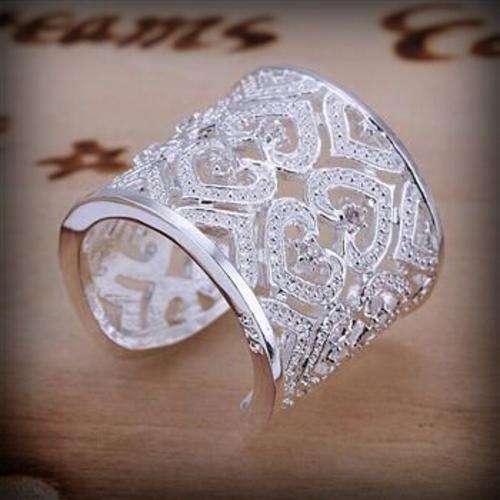 1.05 CT NATURAL CZ DIAMOND RING SET IN 925 SILVER SIZE 8**In Stock**