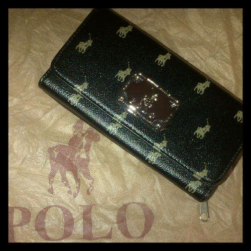 POLO LADIES WALLET CLIP FRONT ZIP BACK **MUST SEE**