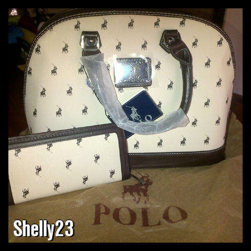 AUTHENTIC POLO LADIES SET  - HANDBAG and WALLET