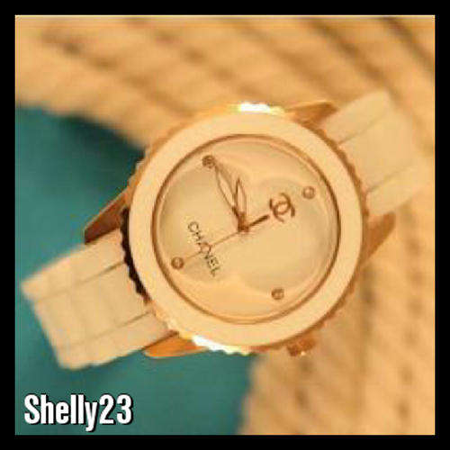 CHANEL LADIES BLACK or WHITE STRAP WATCH**In Stock**
