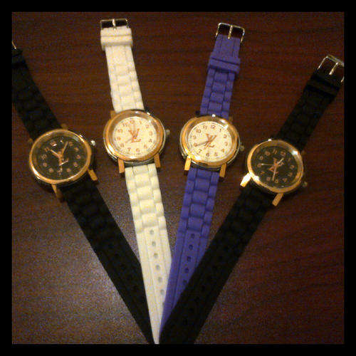 LOUIS VITONNE LADIES SILICONE STRAP WATCH**In Stock**
