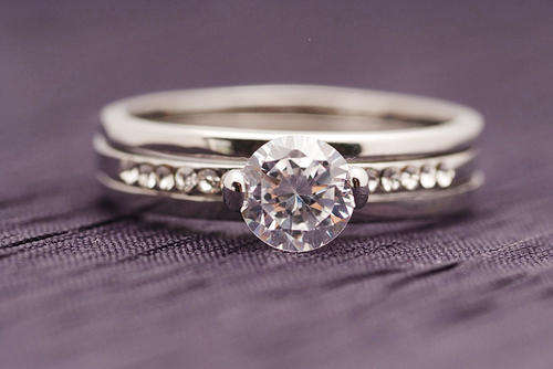 1.52ct CZ Diamond 14kt White GF Engagement Ring **In Stock**Size 8**Last of the Lot**