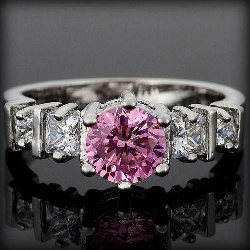 Kunzite Gemstone White Gold Ladies Ring**In Stock**