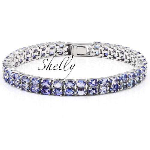 11.20 CARAT TW (70 PCS) GENUINE TANZANITE BRACELET RV - R38270.95 **In Stock**
