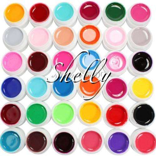 36 PIECES SOLID COLOUR UV NAIL GEL**IN STOCK**READY TO SHIP**