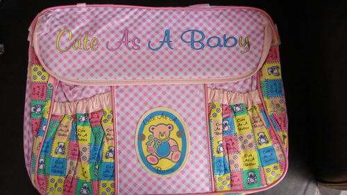 Pink nappy bag