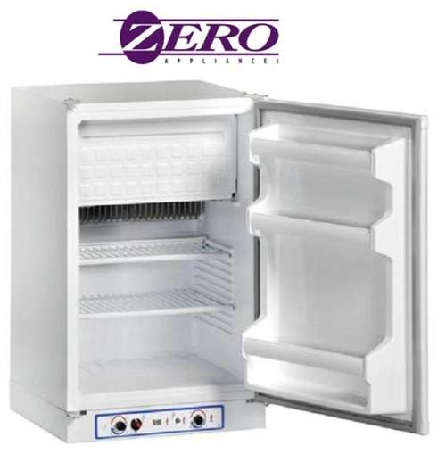 Zero Appliances 100L Gas Fridge/Freezer White Shop Soiled