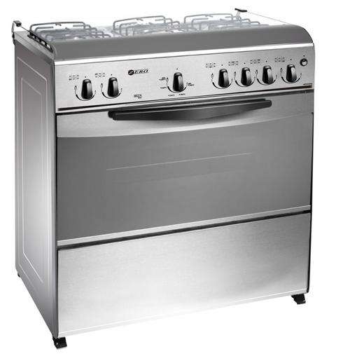 Zero Appliances 6 Burner Metallic Gas Stove with electronic ignition *WITH GRILL*