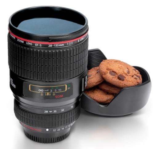 Camera Lens Cup - Black