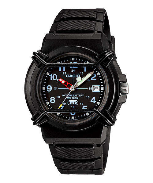 Casio Mens Black Analogue Watch