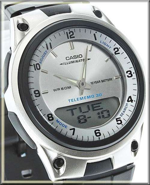 Casio World Time Data Bank AnaDigi Watch