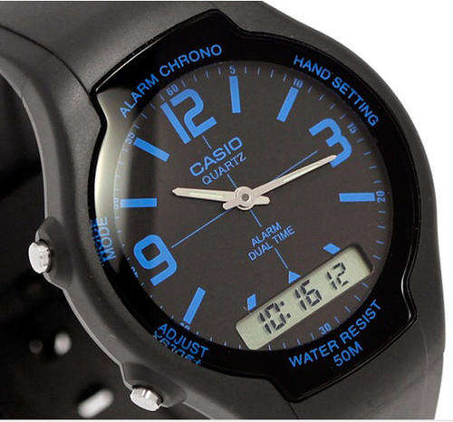 Casio Mens Anadigi Dual Time Watch