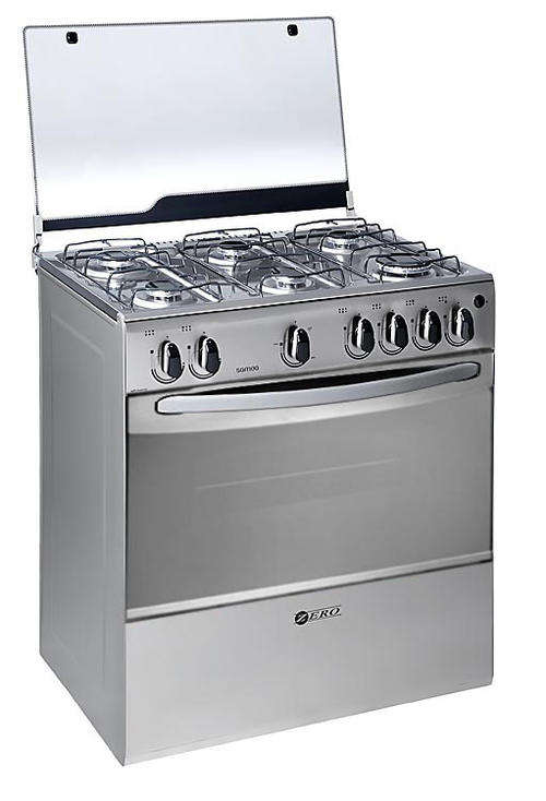 Zero Appliances 6 Burner Metallic Gas Stove with electronic ignition *WITH GRILL*