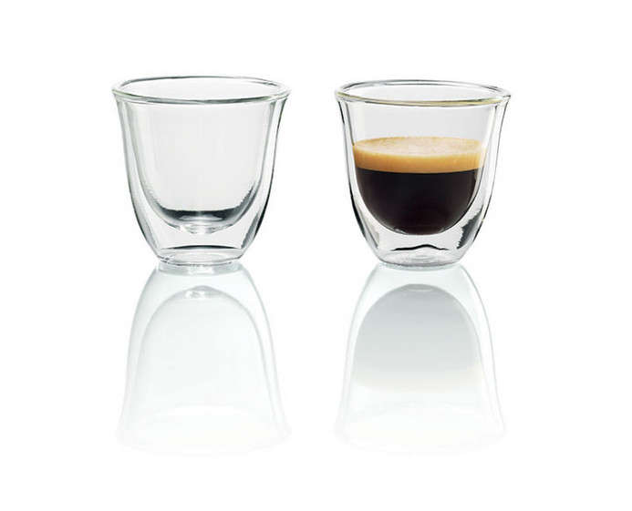 DeLonghi Set Of 2 Espresso Glasses