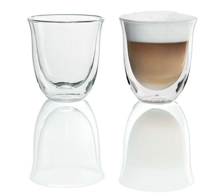 DeLonghi Set Of 2 Cappuccino Glasses