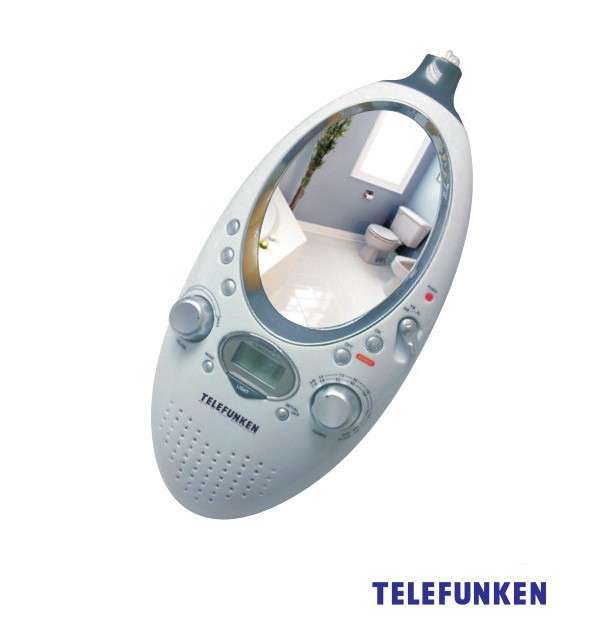 Telefunken Bathroom / Shower Radio + Clock